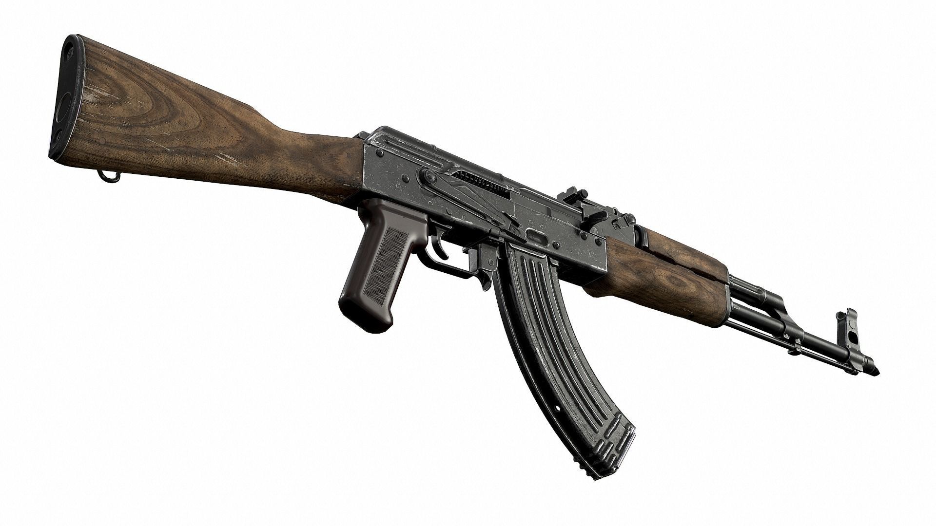 AK - AKM Low-poly 3D model_3