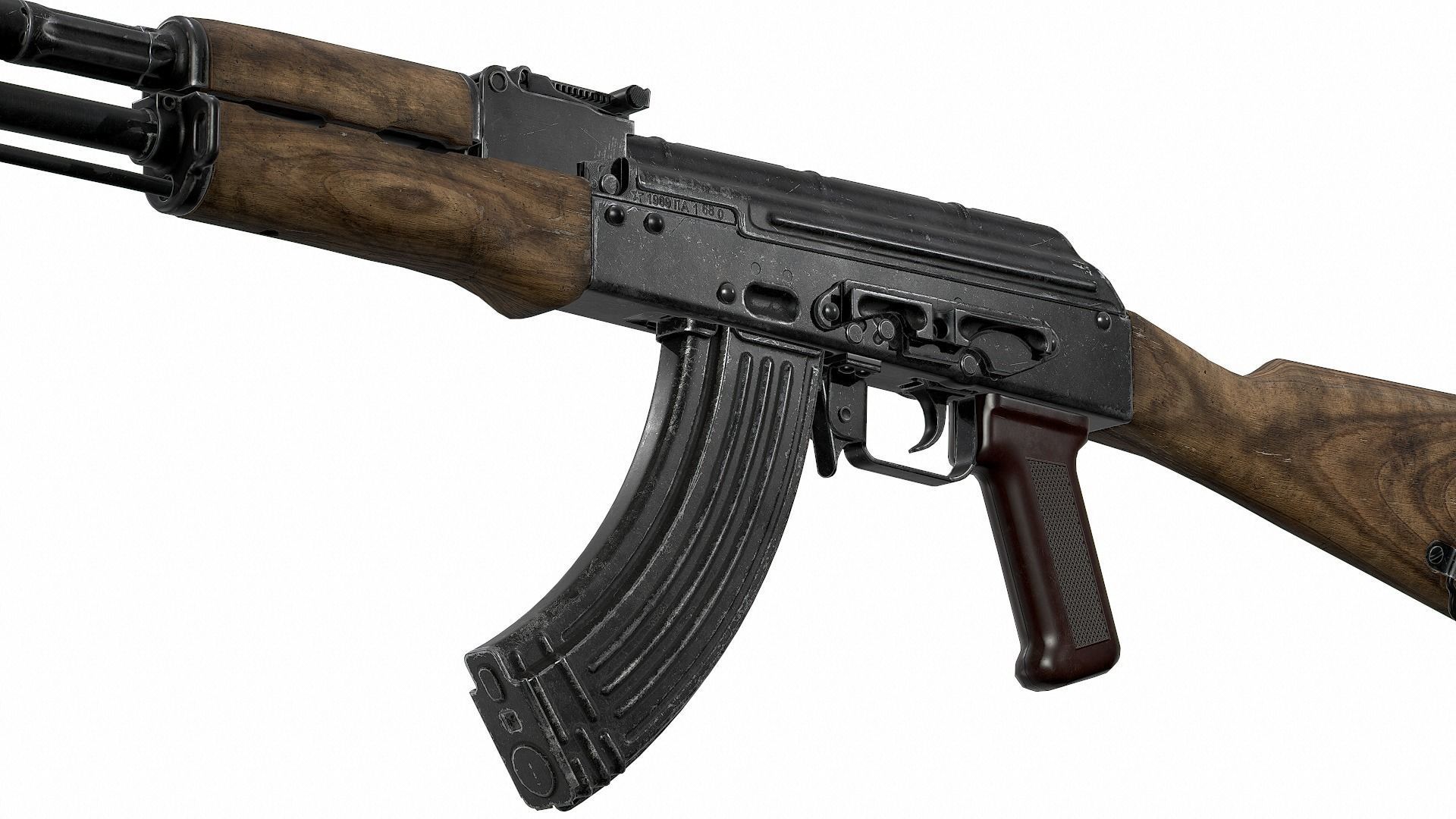 AK - AKM Low-poly 3D model_8