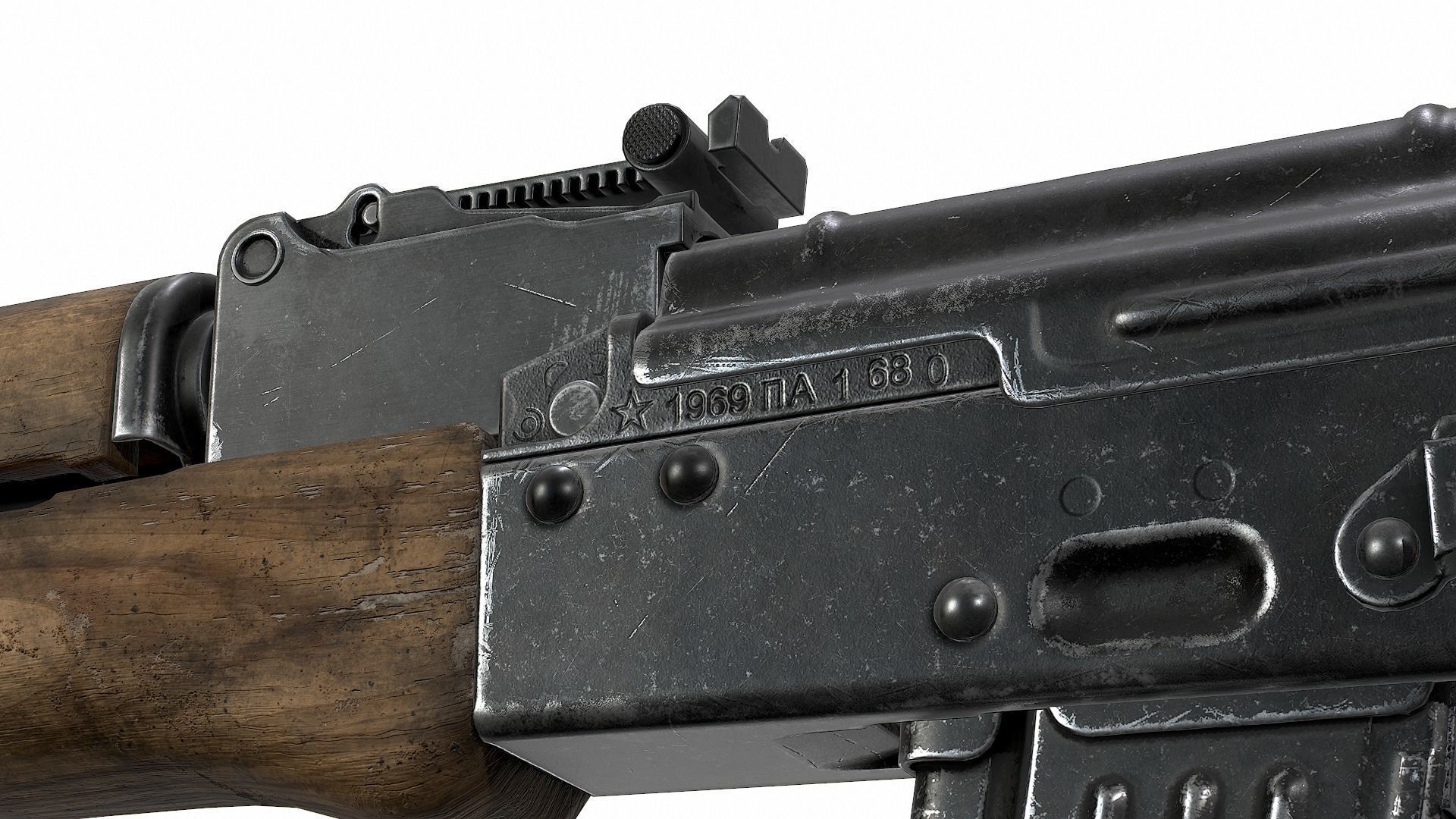 AK - AKM Low-poly 3D model_22