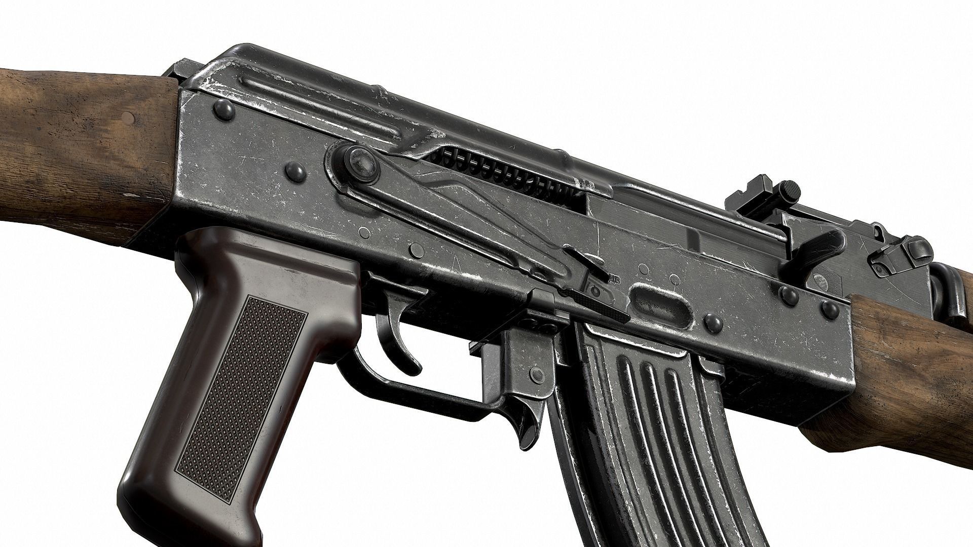 AK - AKM Low-poly 3D model_13