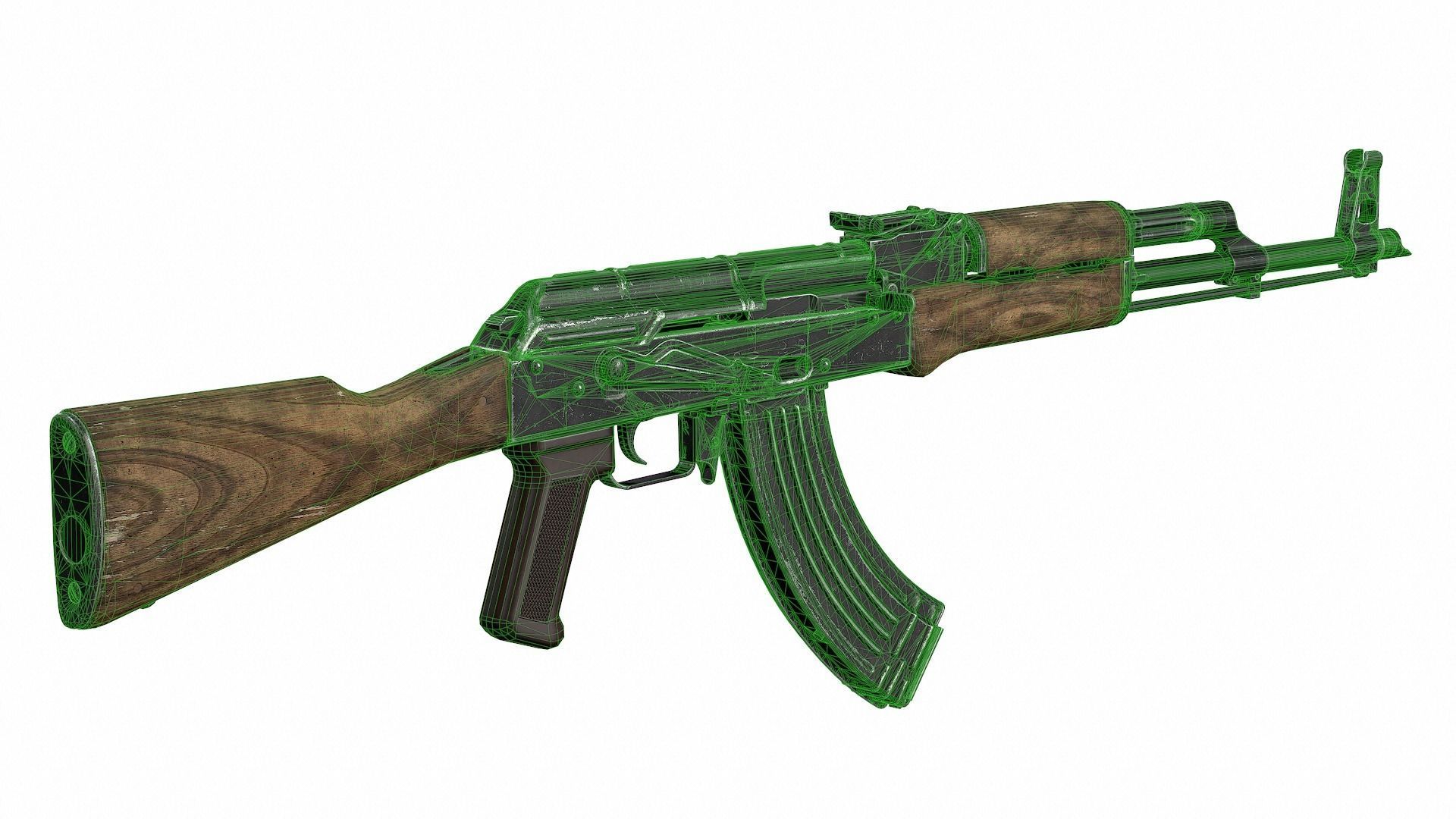 AK - AKM Low-poly 3D model_25