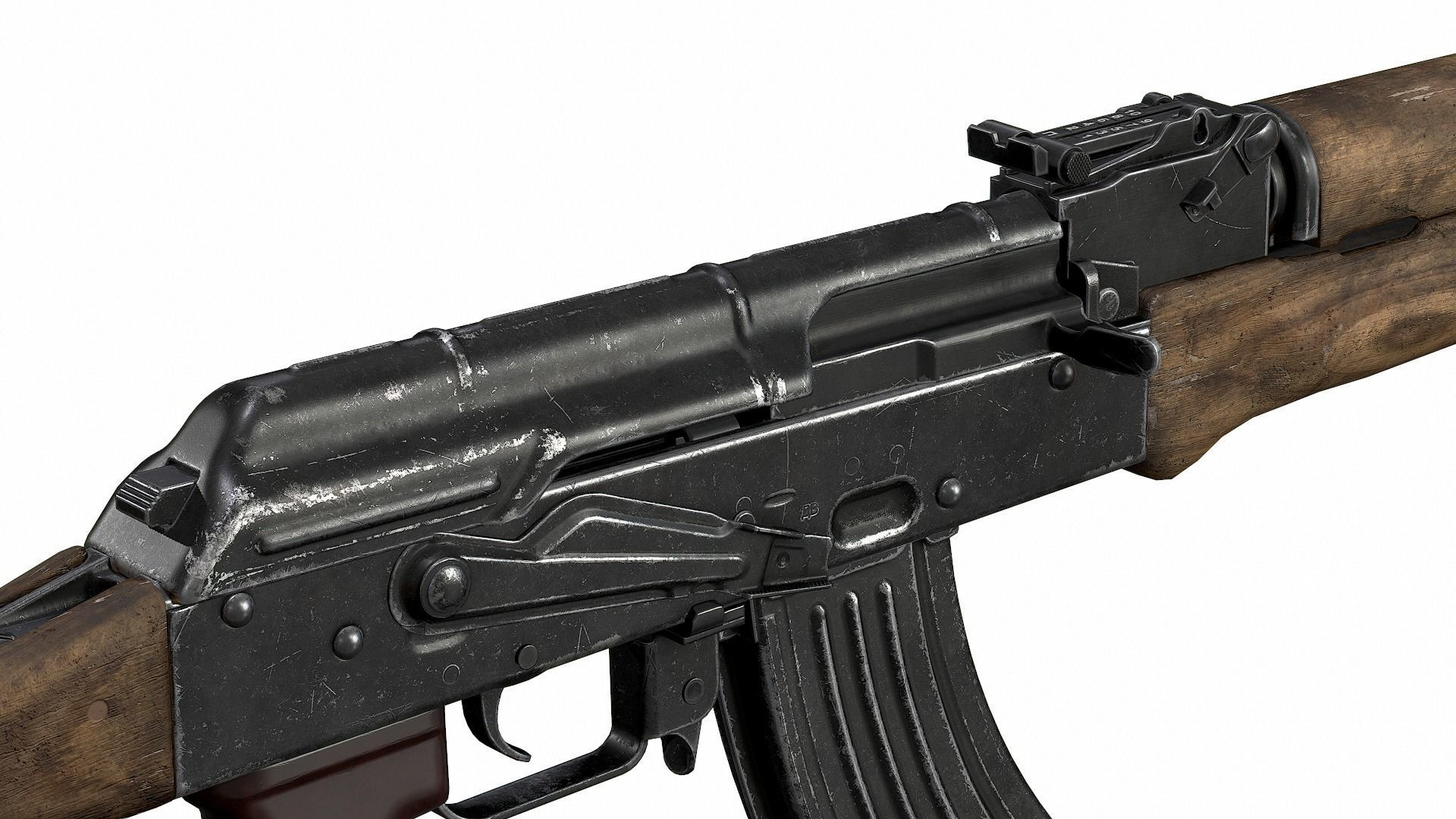 AK - AKM Low-poly 3D model_4