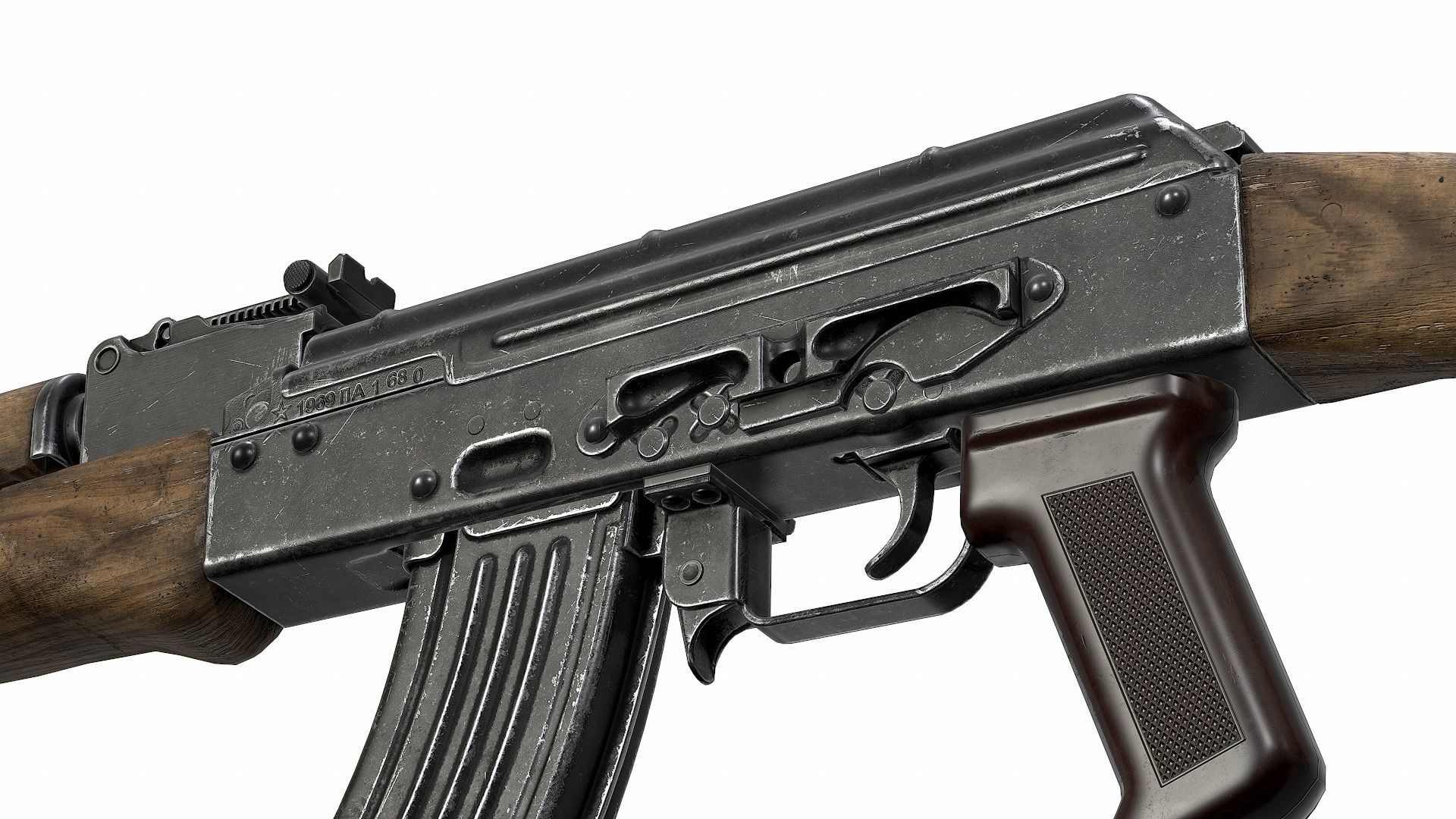 AK - AKM Low-poly 3D model_14