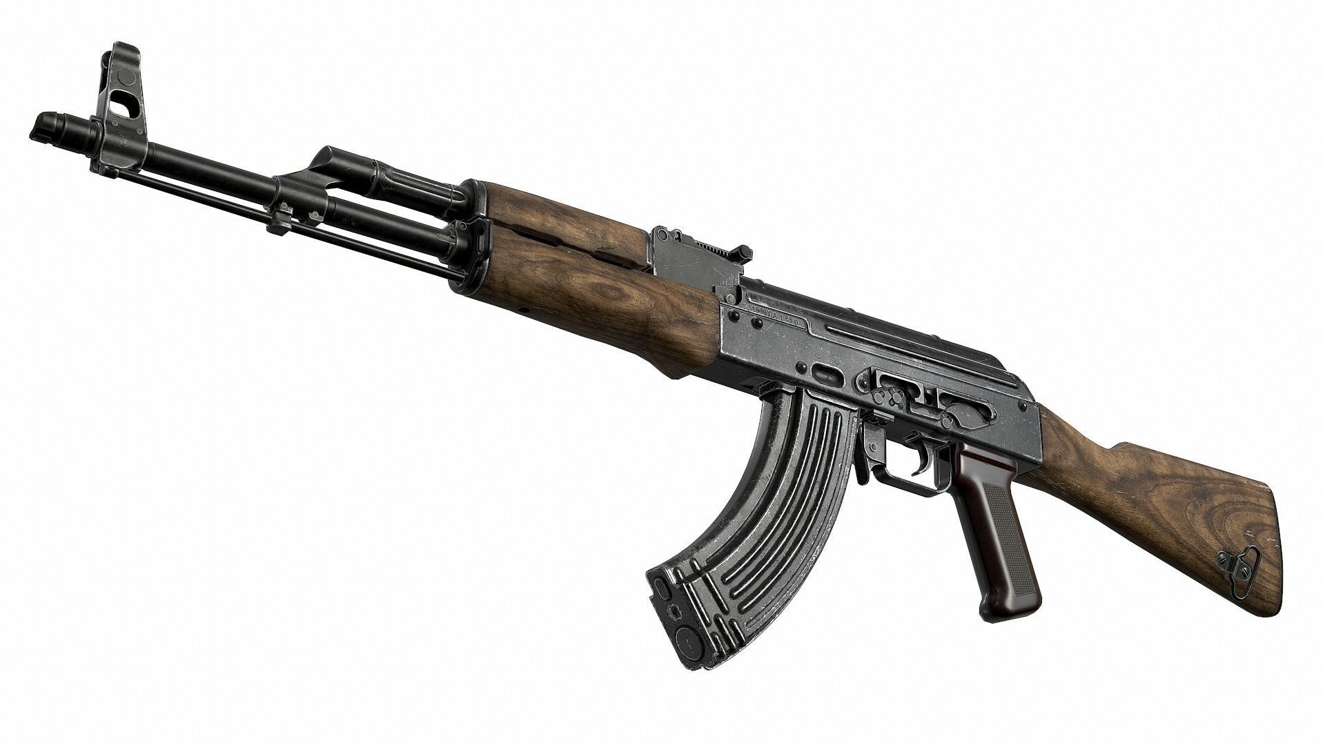 AK - AKM Low-poly 3D model_1