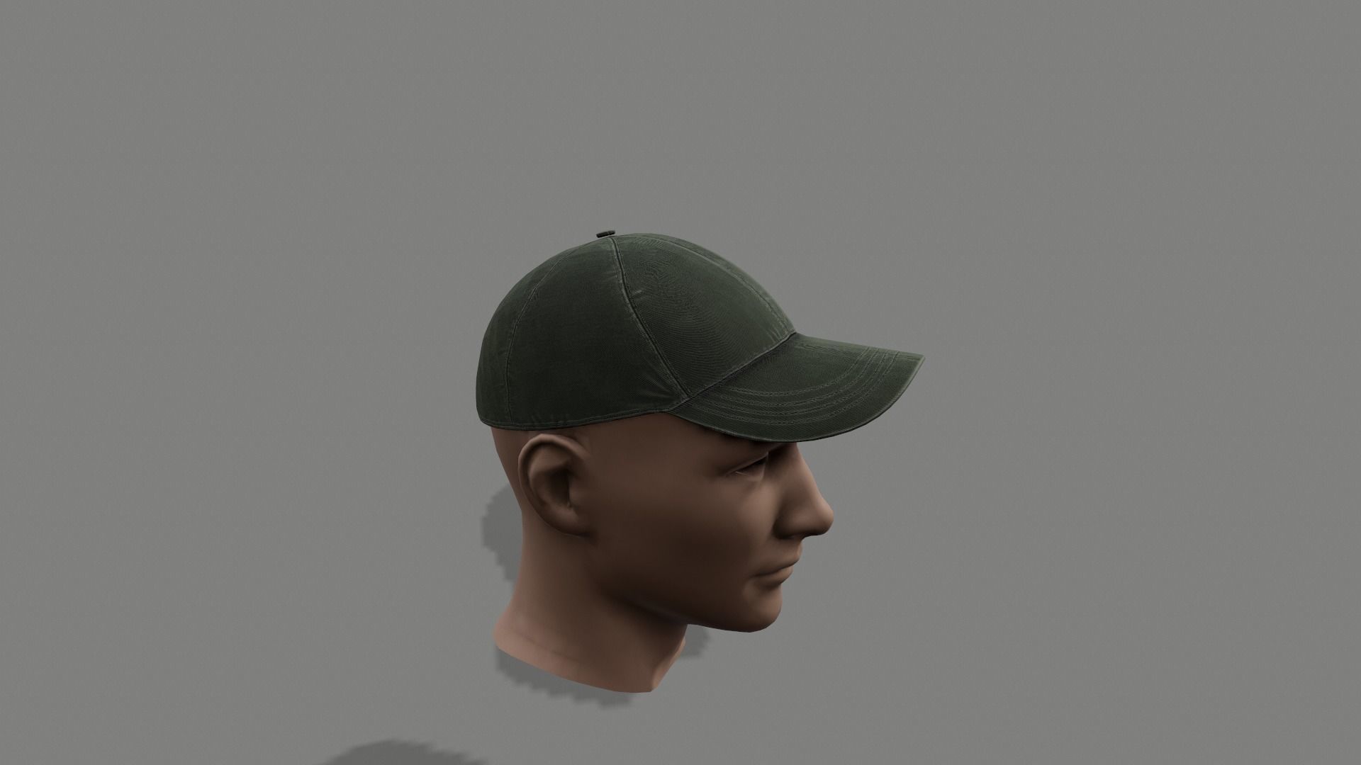Baseball Cap 01 Low-poly 3D model_8