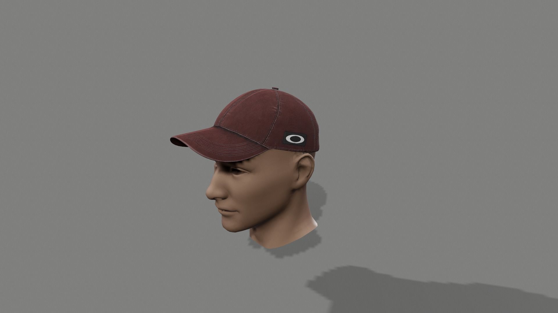 Baseball Cap 01 Low-poly 3D model_3