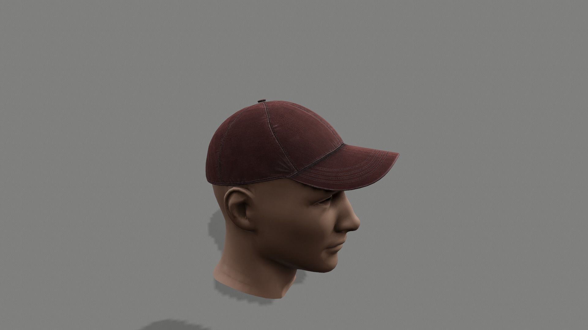 Baseball Cap 01 Low-poly 3D model_4