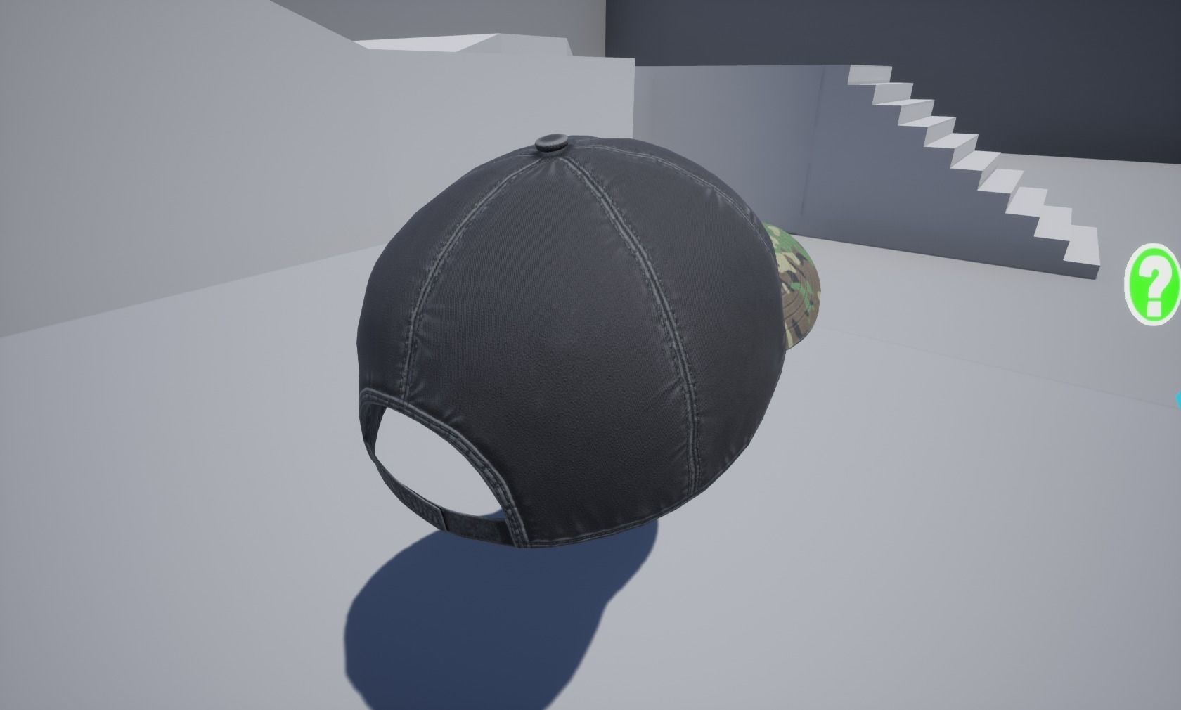 Baseball Cap 01 Low-poly 3D model_18