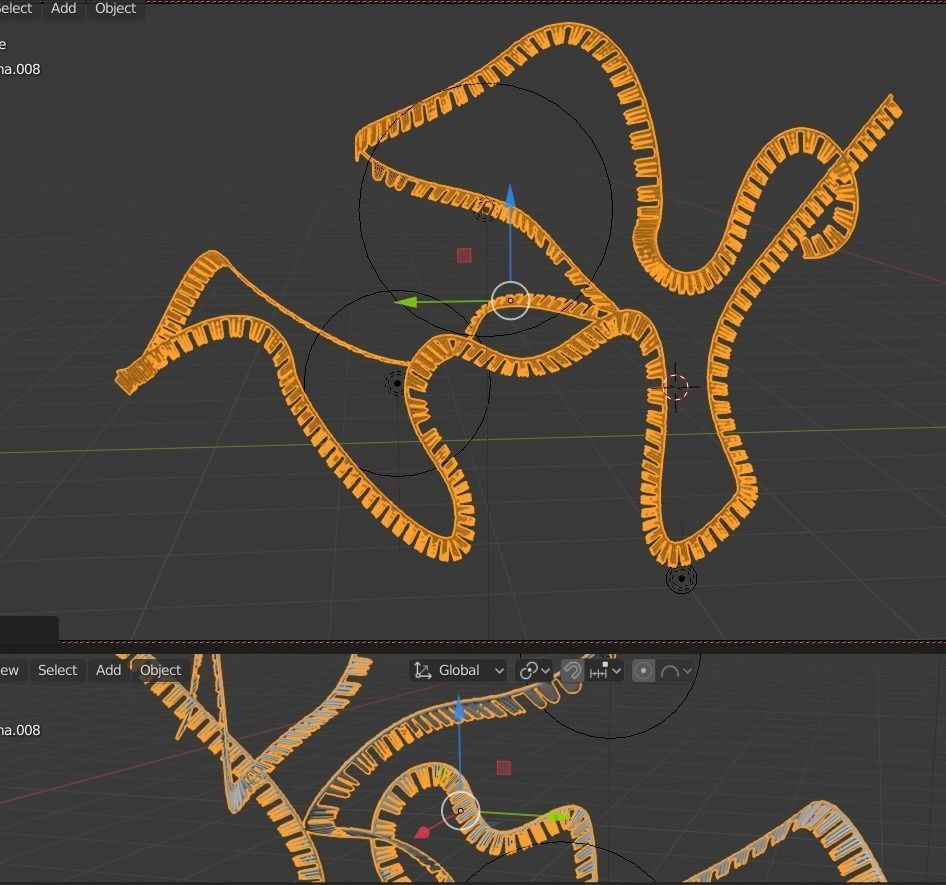RNA collection - 4K - Ribonucleic acid Low-poly 3D model_9