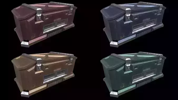 Scifi Crate Openable Door