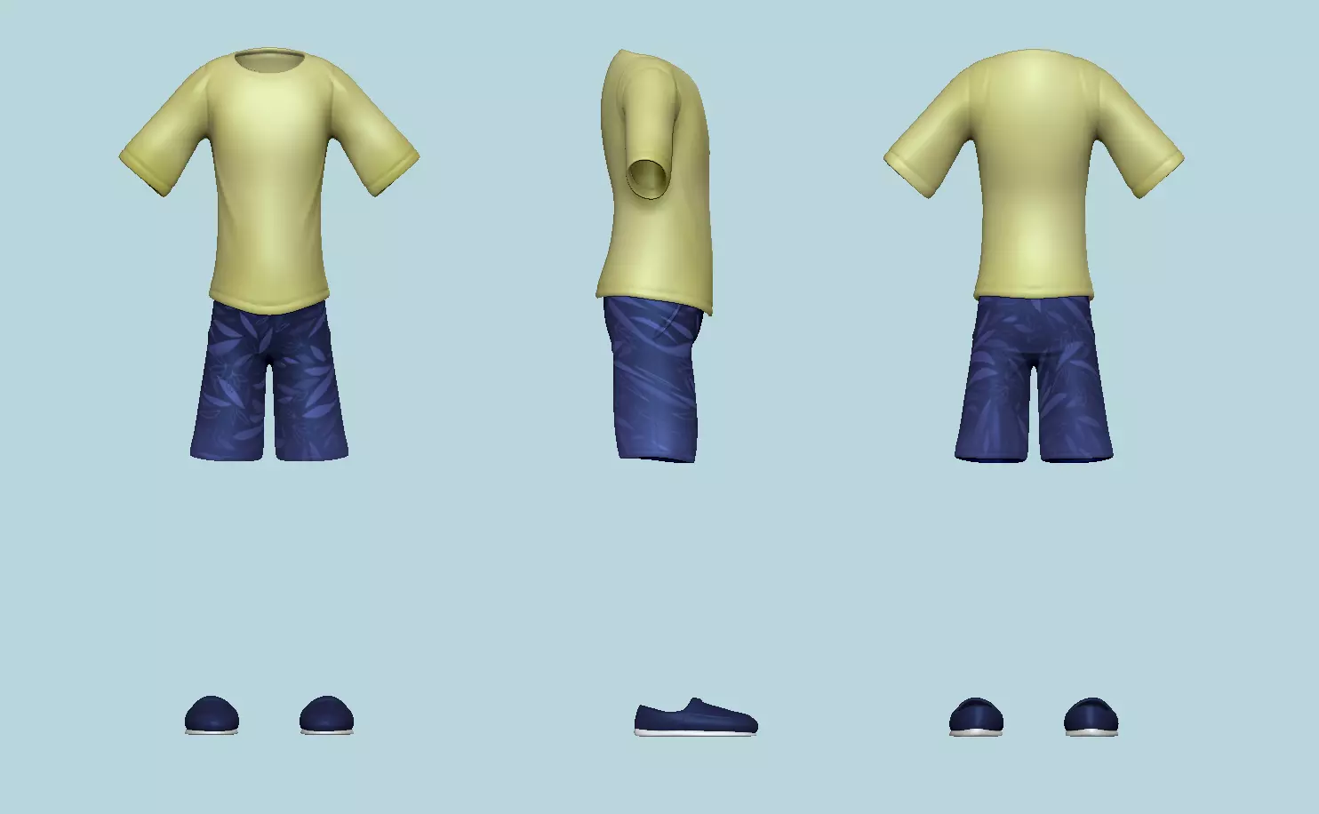 Kit - Boy Clothing - Male Character Low-poly 3D model_0