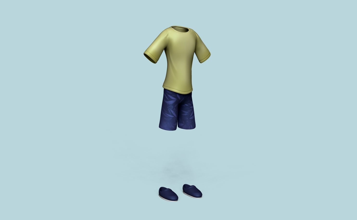 Kit - Boy Clothing - Male Character Low-poly 3D model_4