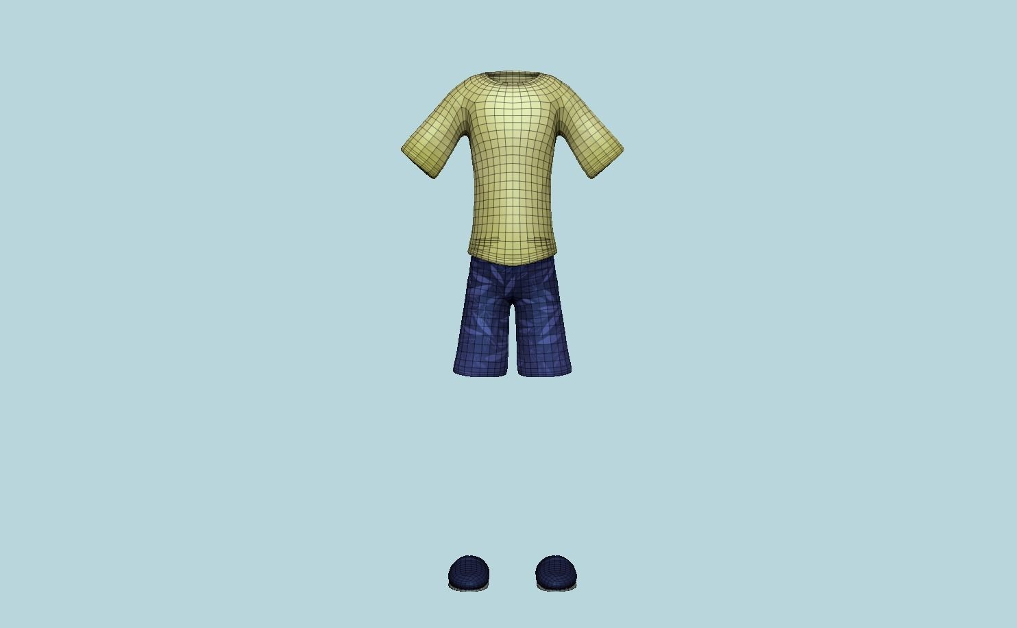 Kit - Boy Clothing - Male Character Low-poly 3D model_10