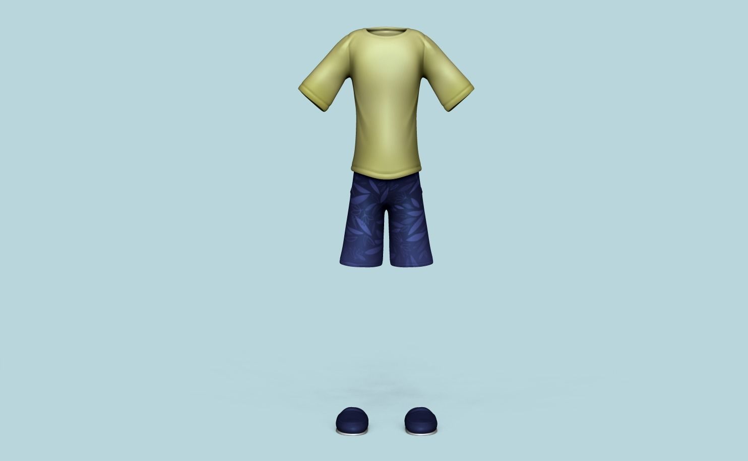Kit - Boy Clothing - Male Character Low-poly 3D model_1