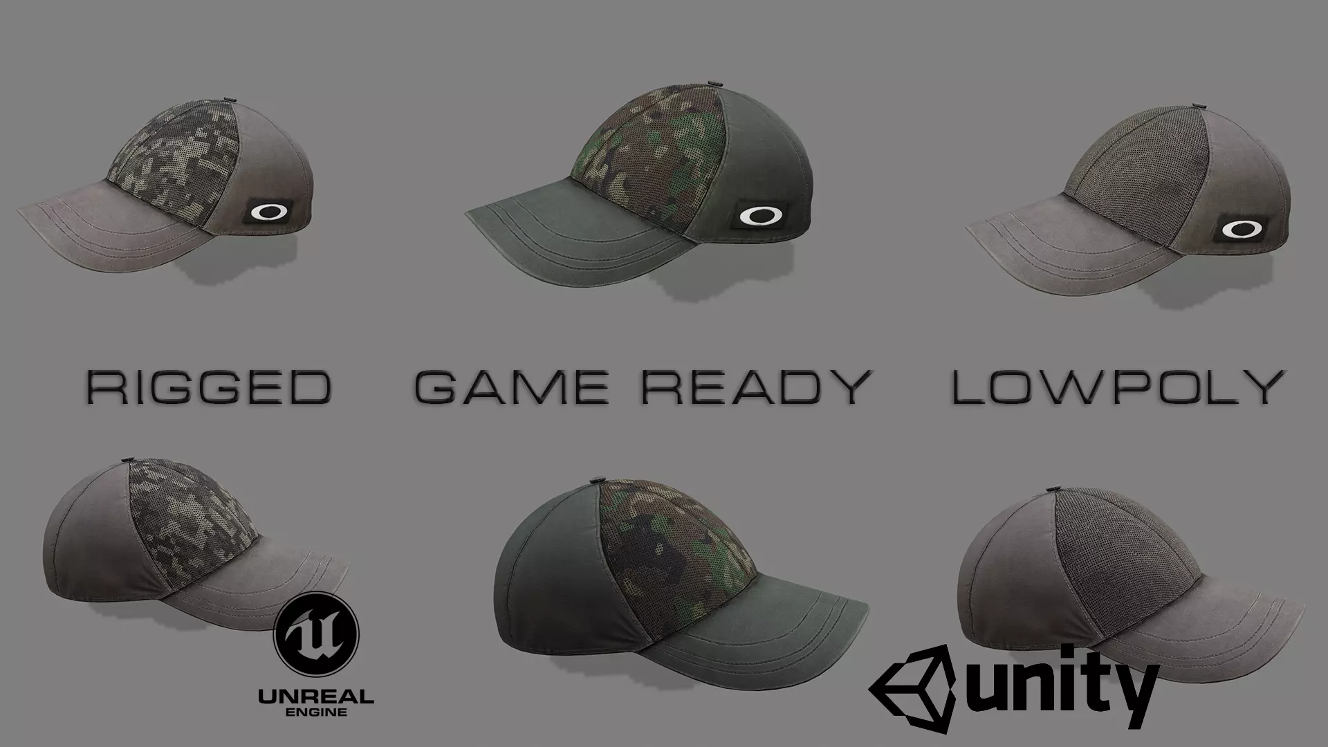 Baseball Cap 2 Low-poly 3D model_0