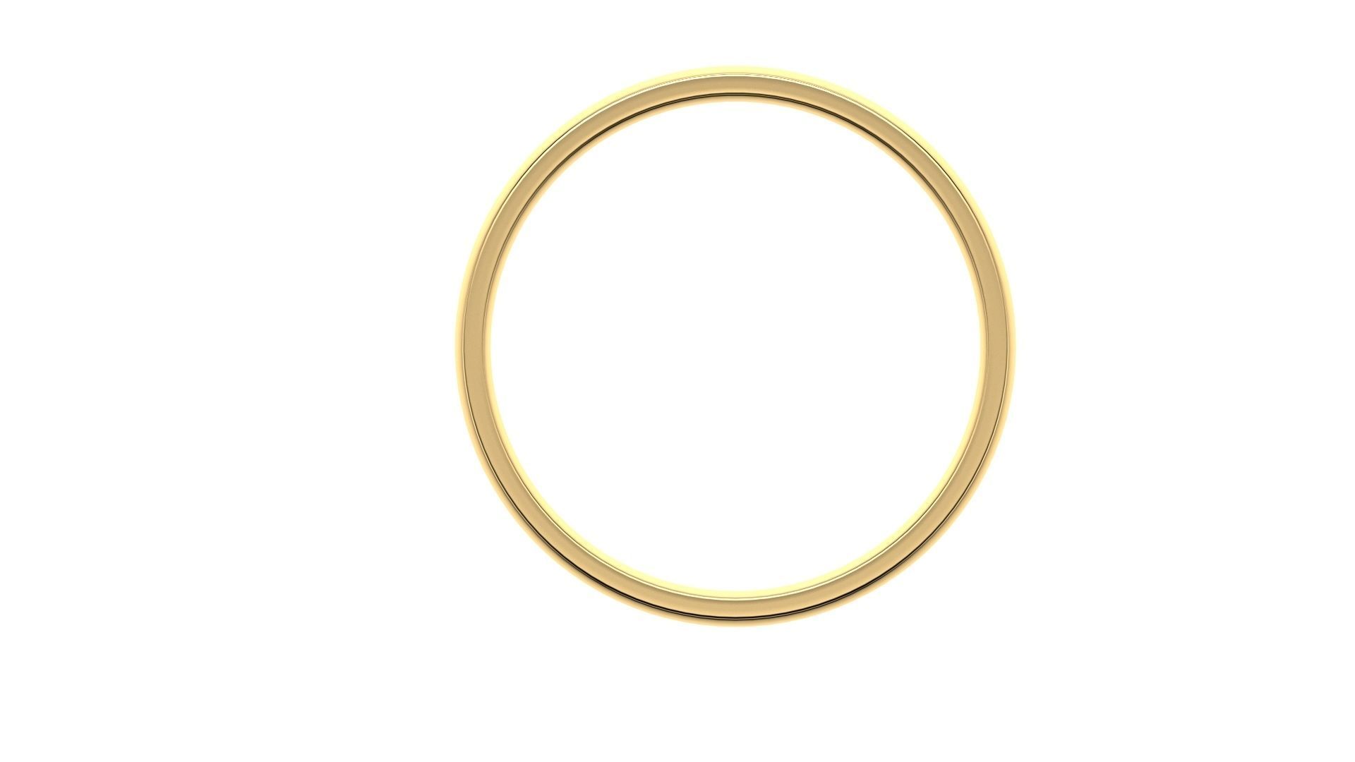 Pack 06 Simple wedding ring 3D print model_6