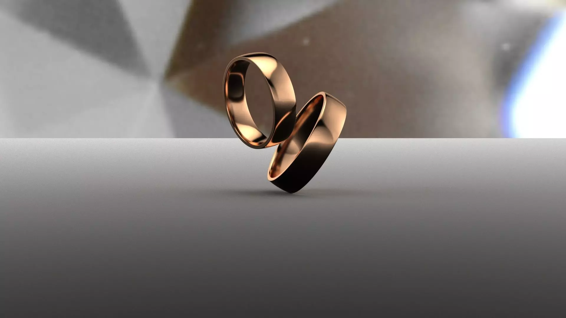 Pack 06 Simple wedding ring 3D print model_0