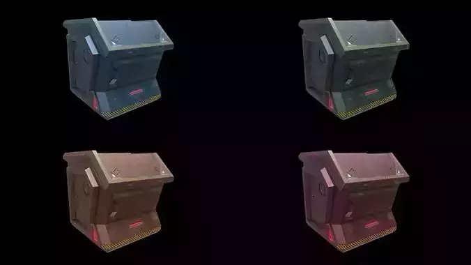 Scifi Crate Openable Door