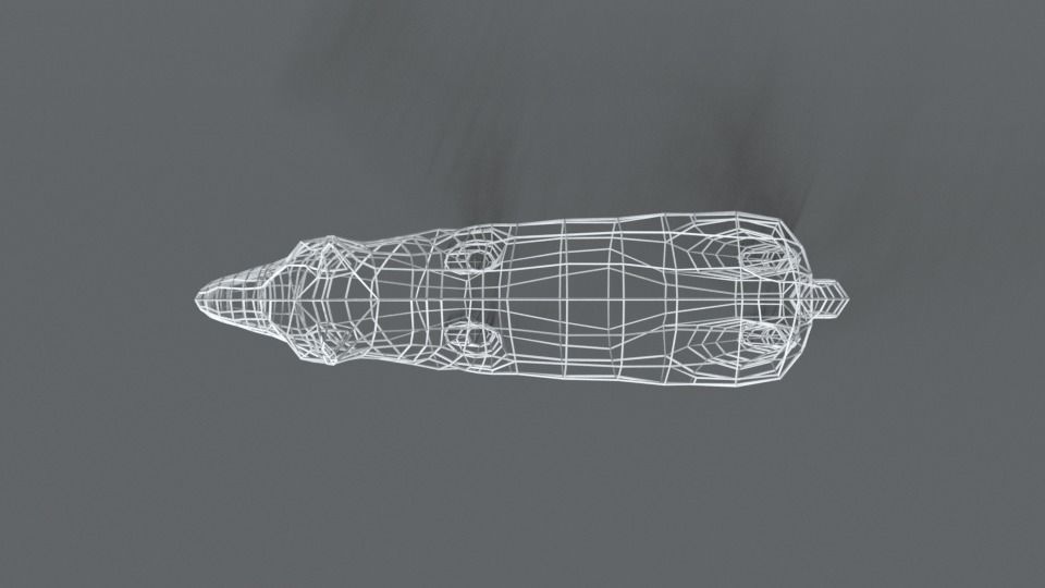 Low Poly Cartoon Husky Low-poly 3D model_17