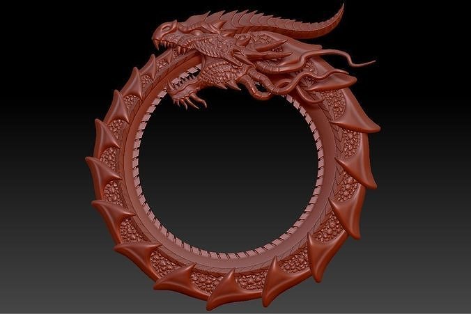 Dragon Ouroboros 3D print model