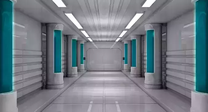 Sci Fi Interior 3D model