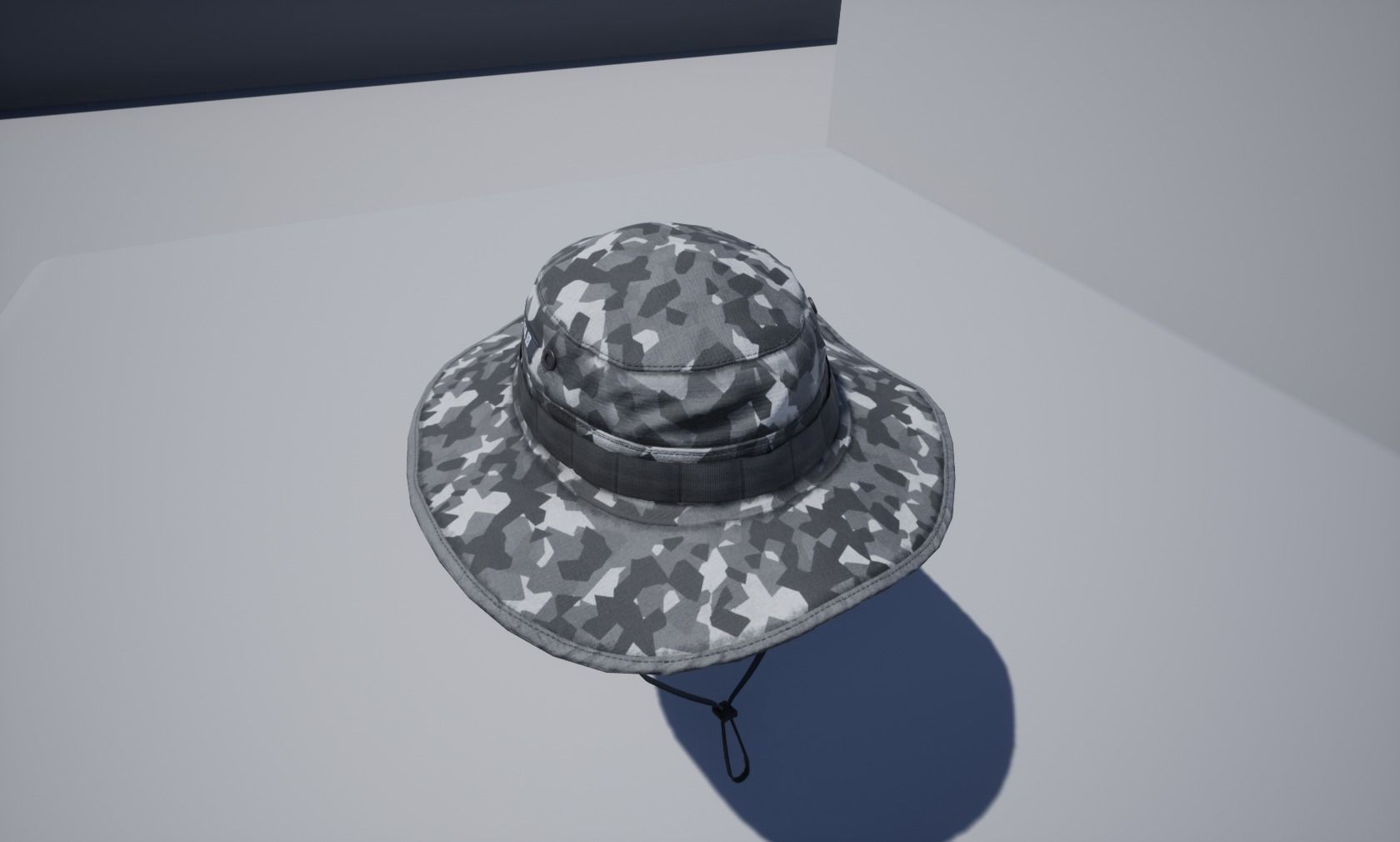 Boonie hat Low-poly 3D model_23