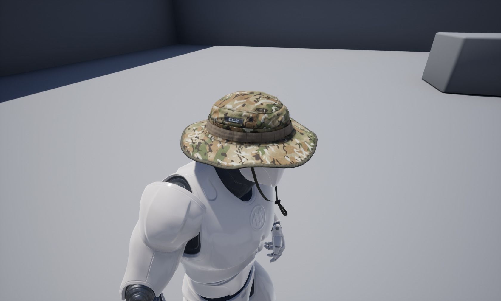 Boonie hat Low-poly 3D model_18