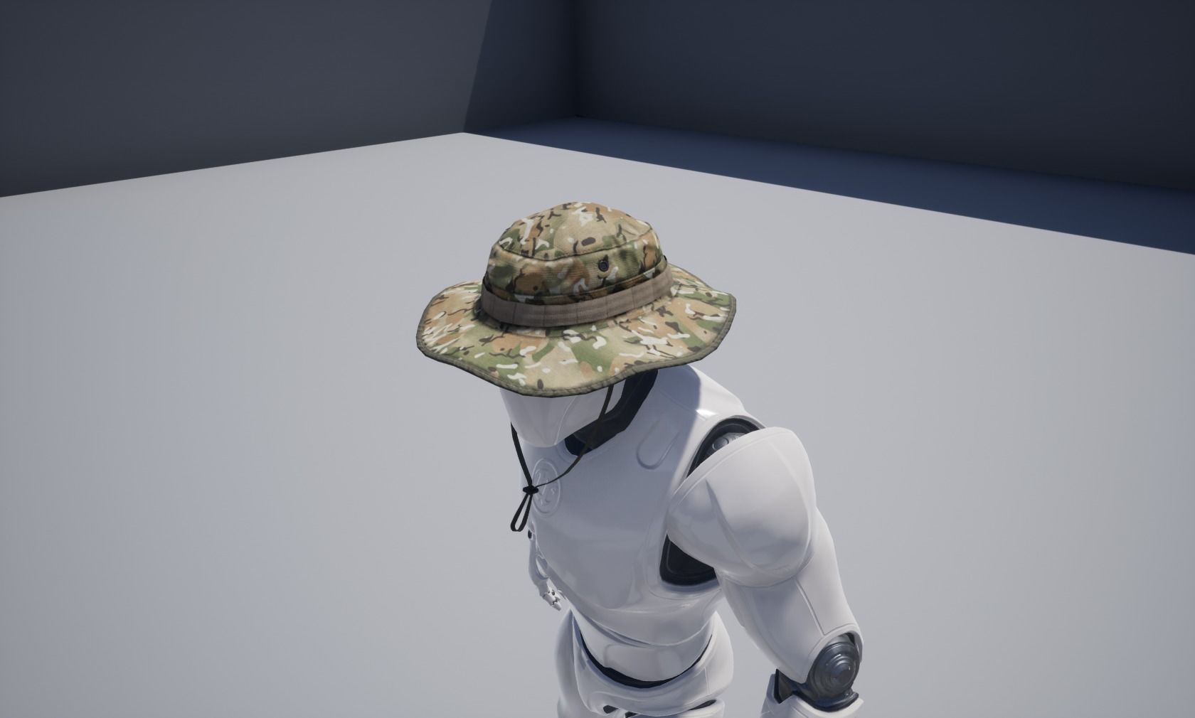 Boonie hat Low-poly 3D model_17