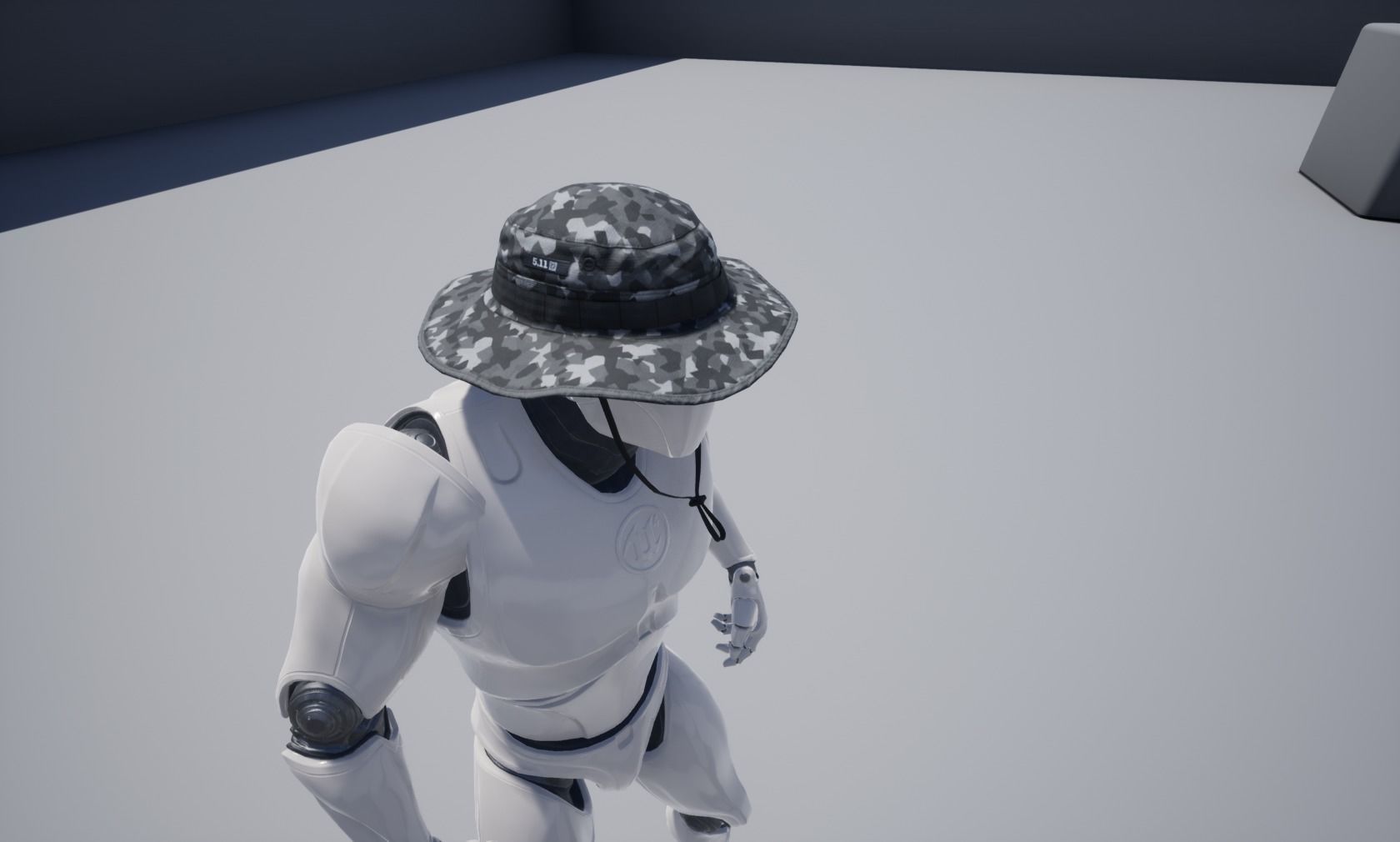 Boonie hat Low-poly 3D model_22