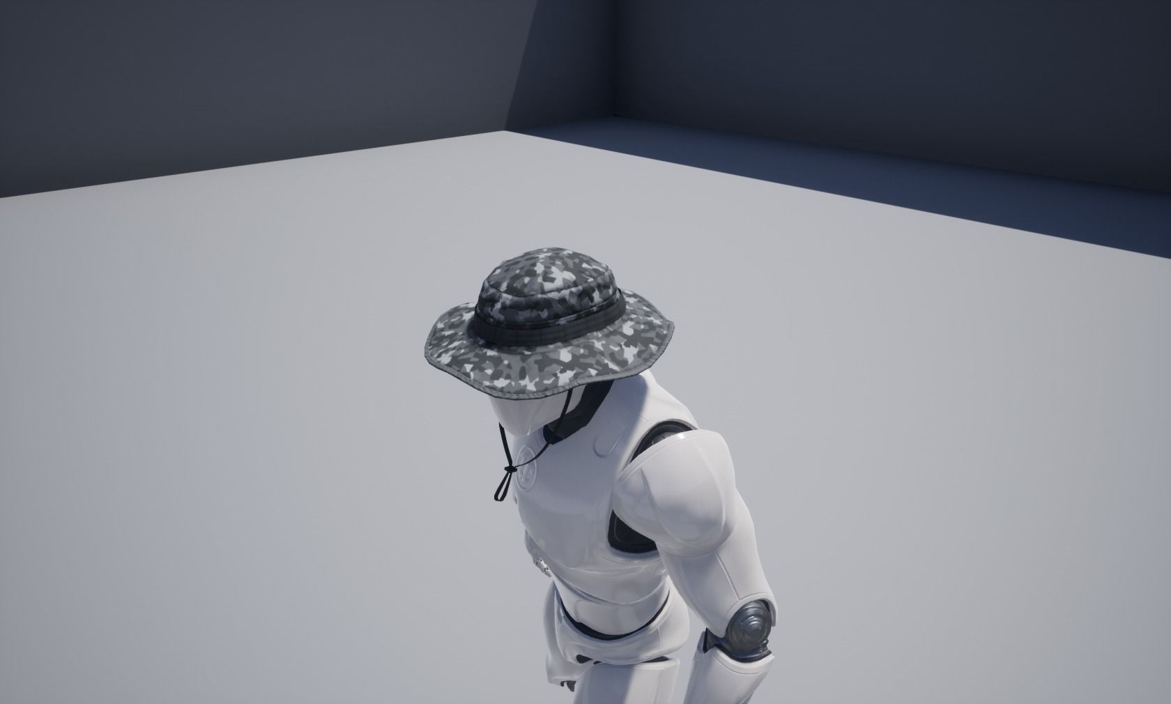 Boonie hat Low-poly 3D model_21