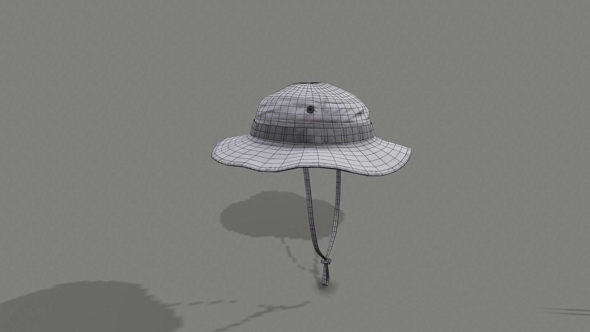 Boonie hat Low-poly 3D model_28