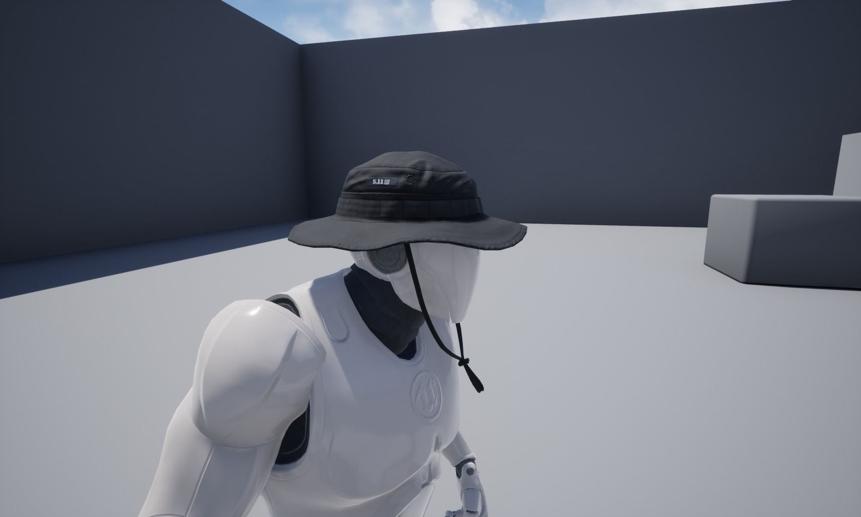 Boonie hat Low-poly 3D model_14