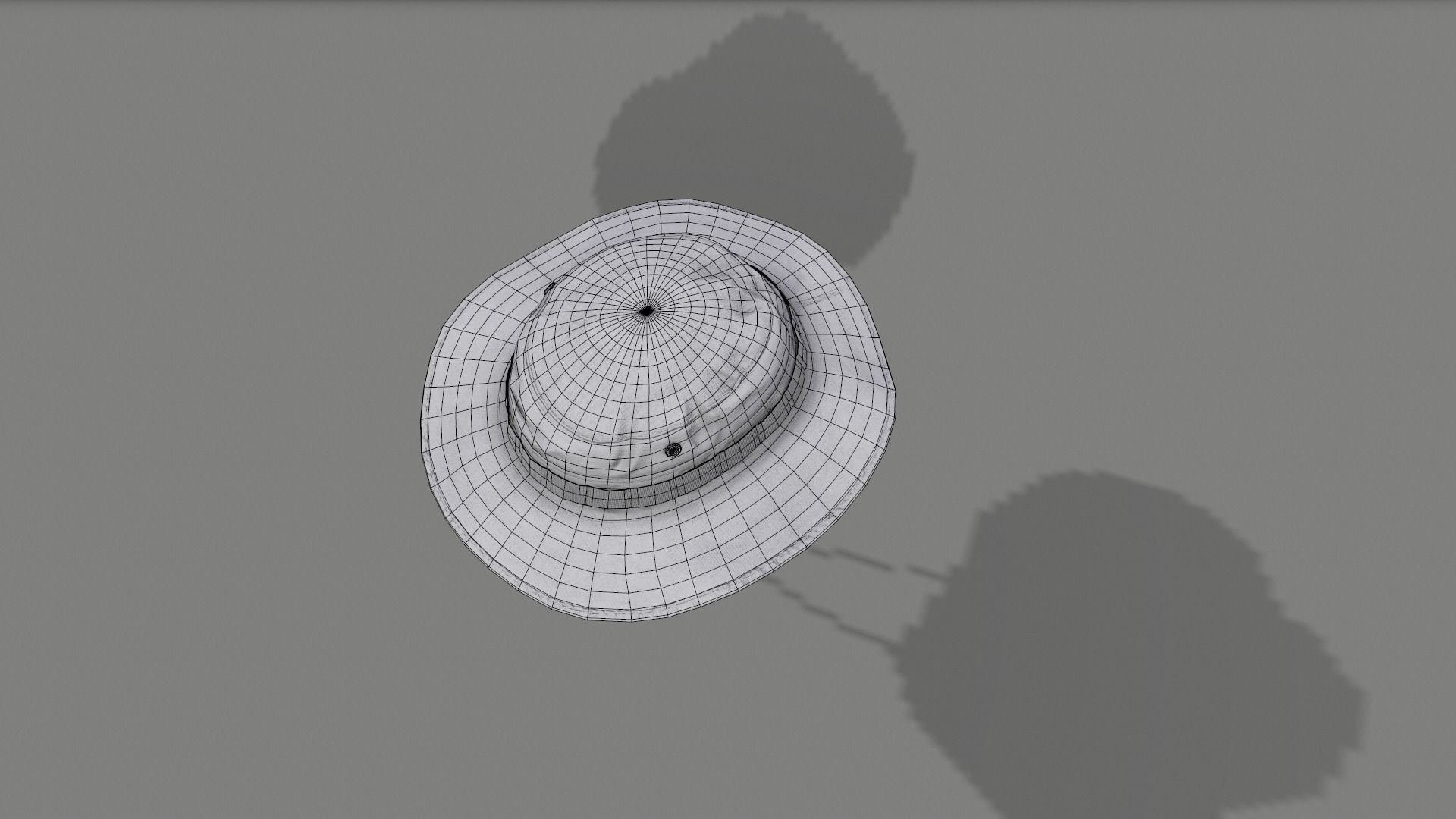 Boonie hat Low-poly 3D model_30