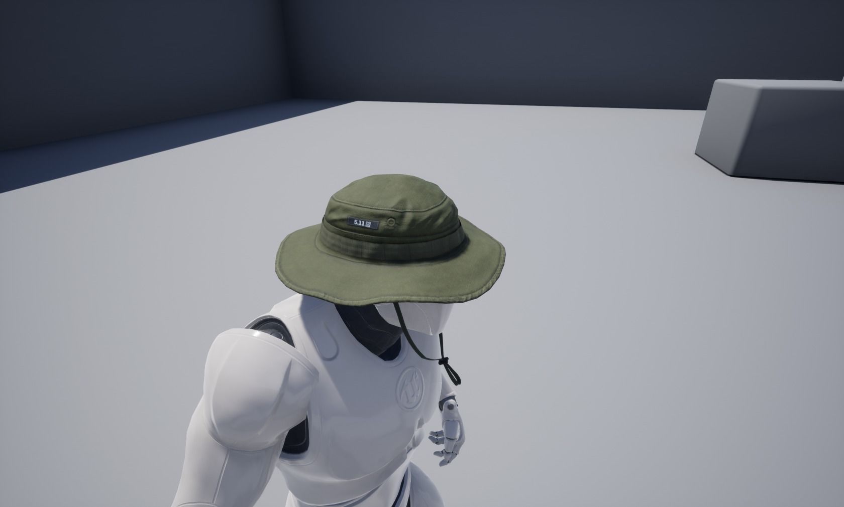 Boonie hat Low-poly 3D model_16