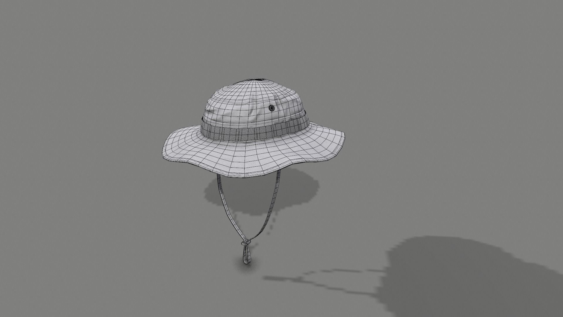 Boonie hat Low-poly 3D model_29