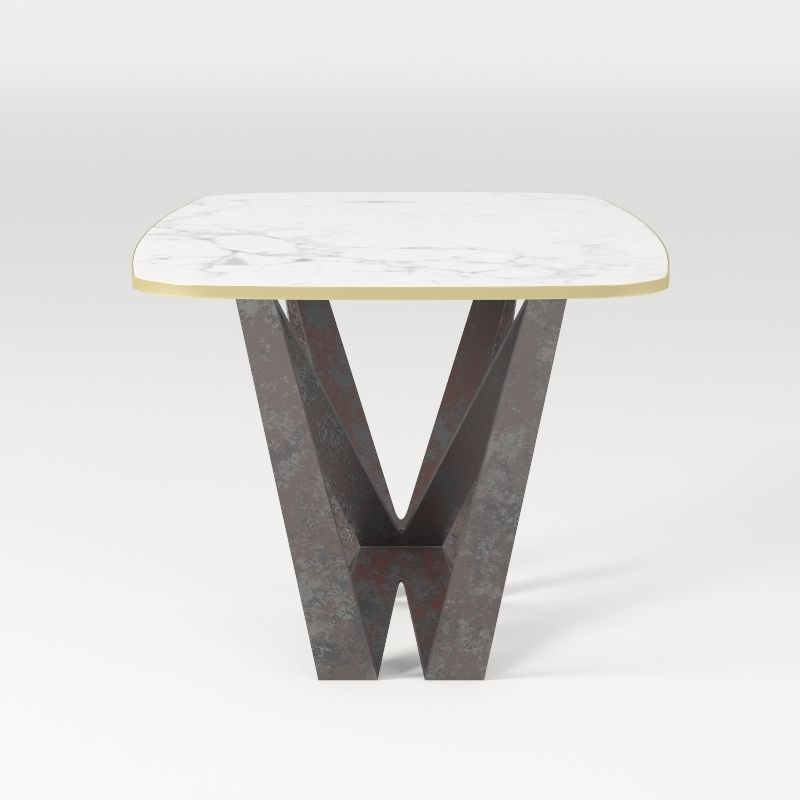 Marble Table Free 3D model_4