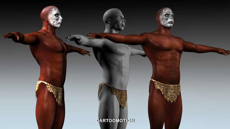 ZULU WARRIOR Low-poly 3D model_16