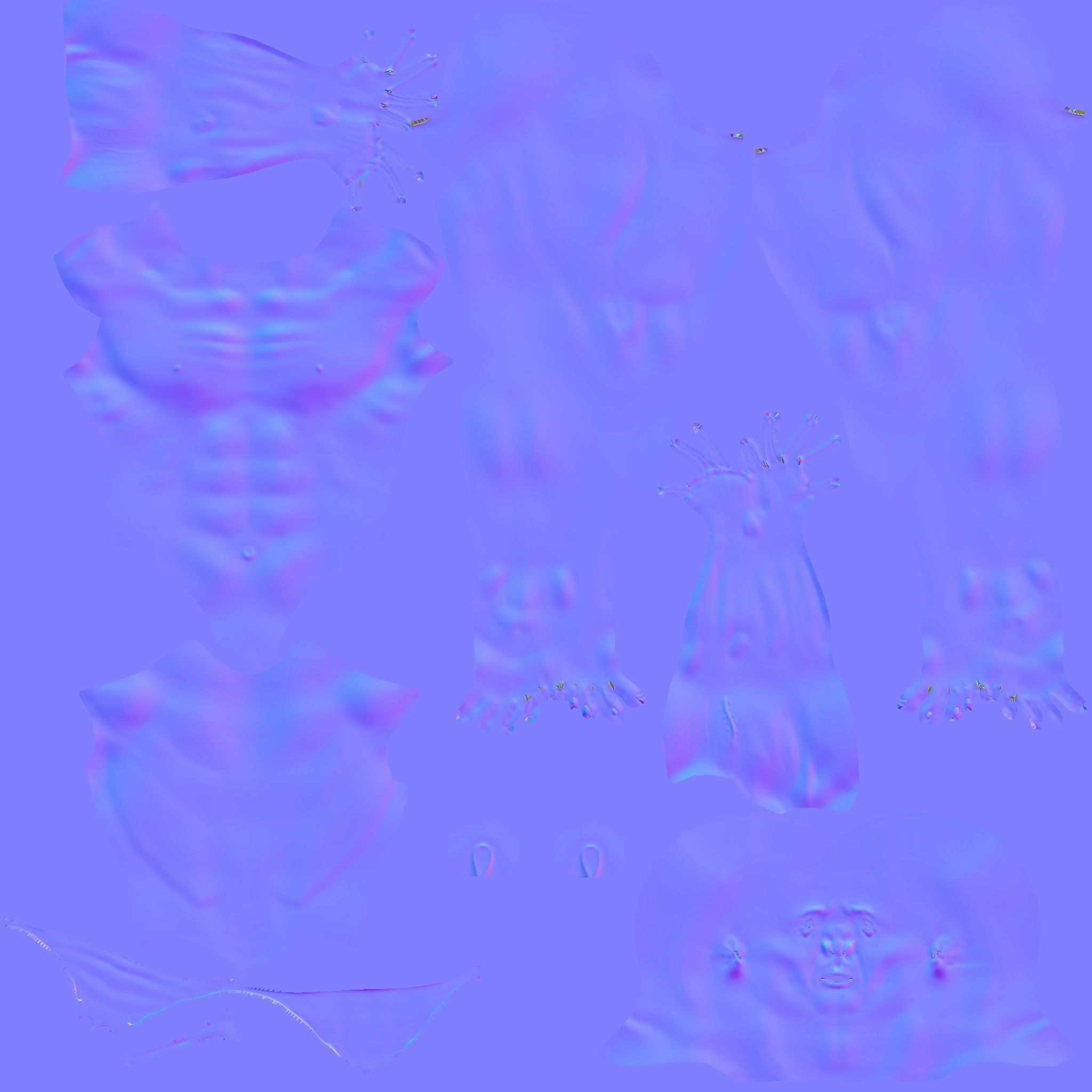 ZULU WARRIOR Low-poly 3D model_29