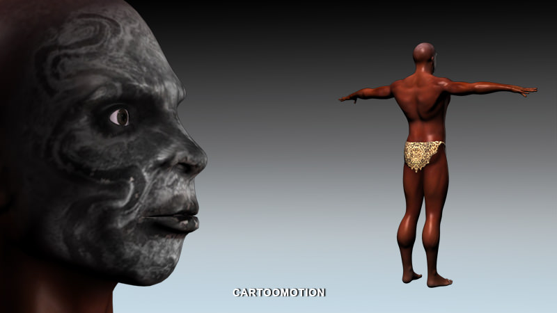 ZULU WARRIOR Low-poly 3D model_11