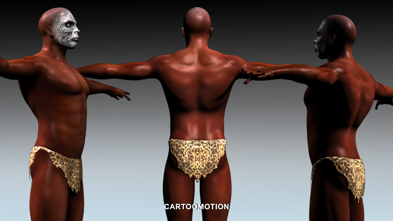 ZULU WARRIOR Low-poly 3D model_15