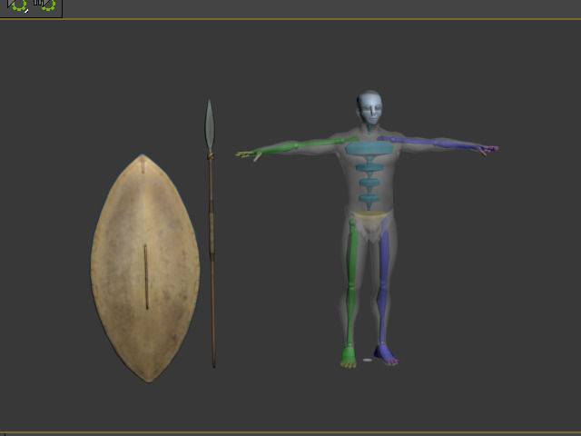 ZULU WARRIOR Low-poly 3D model_12