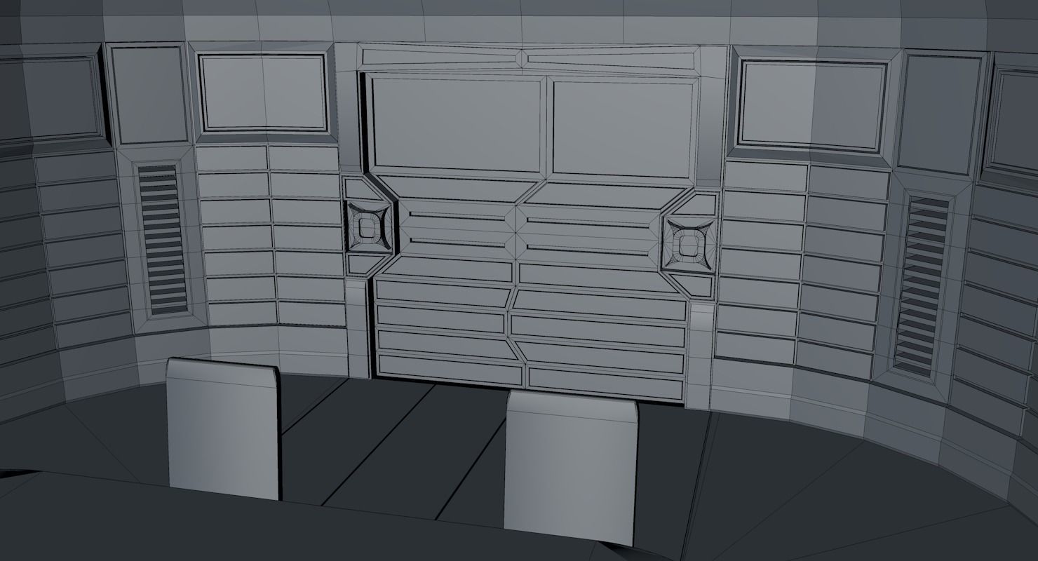 Sci Fi Meeting Room 3D model_8