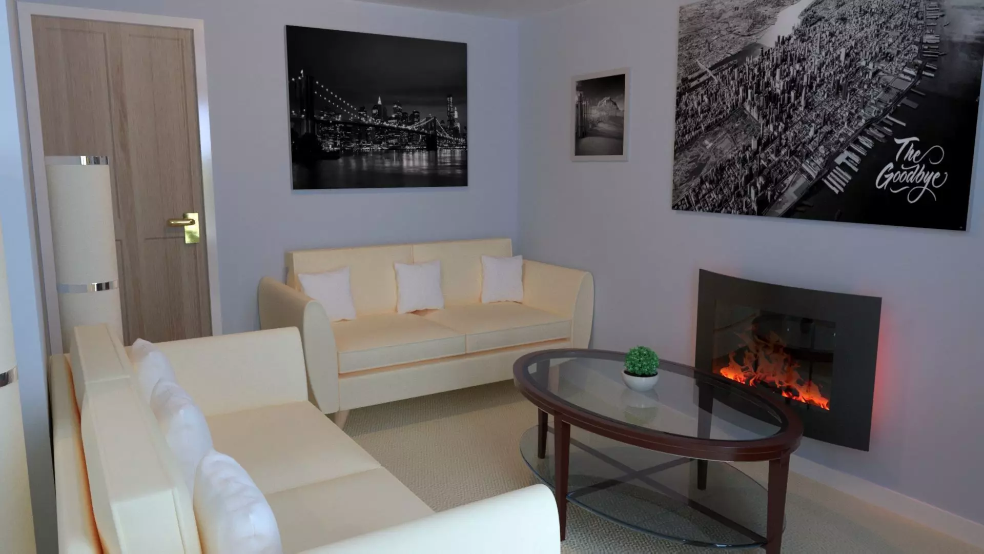 Fully furnished apartment 3D model