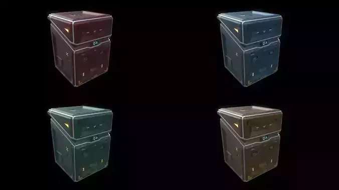 Scifi Crate Openable Door