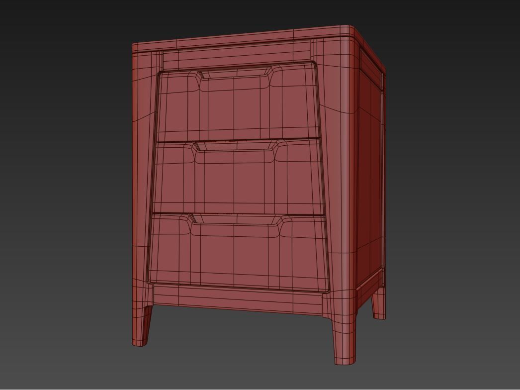 Bedside Table 3D model_6