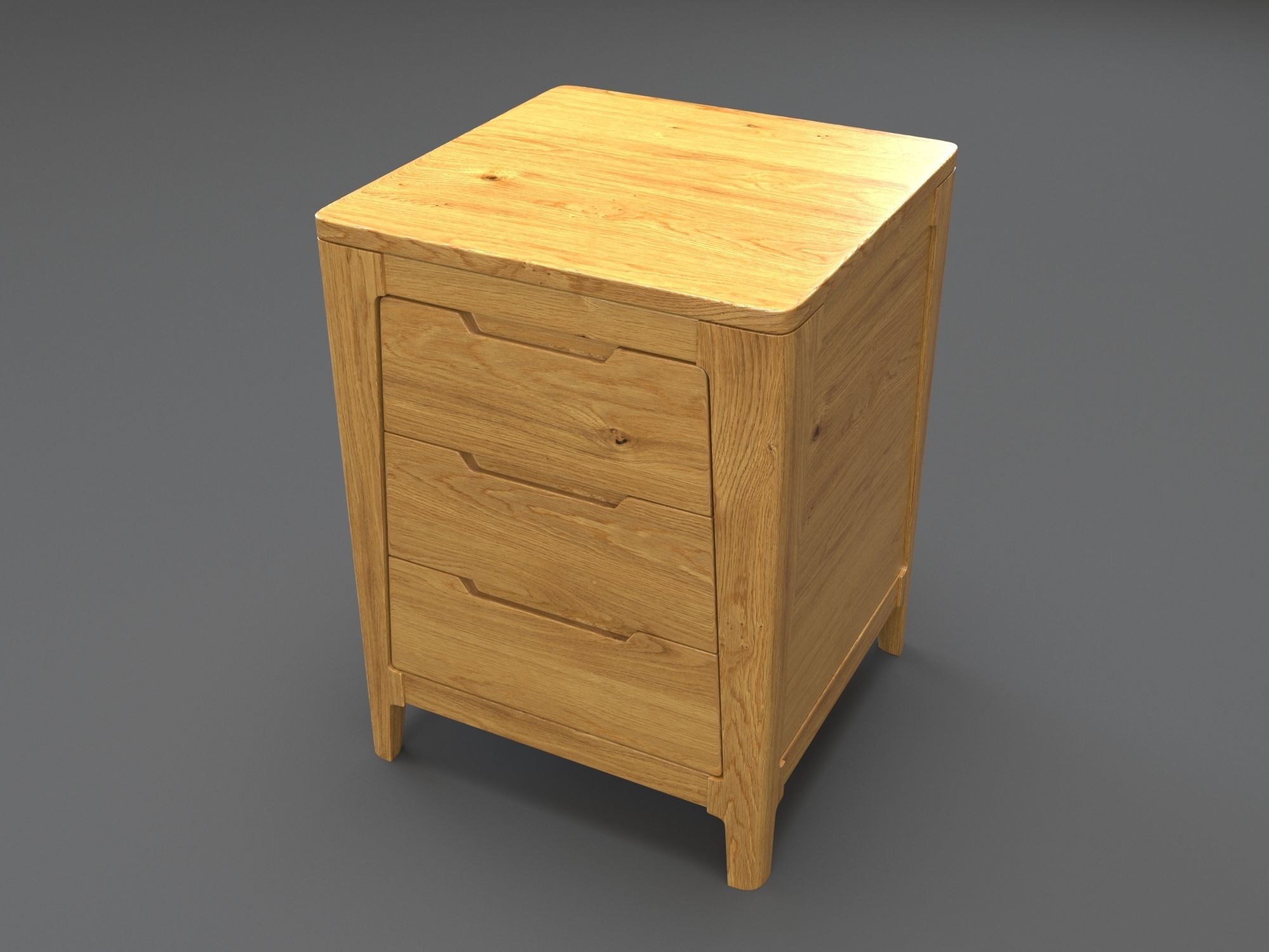 Bedside Table 3D model_2