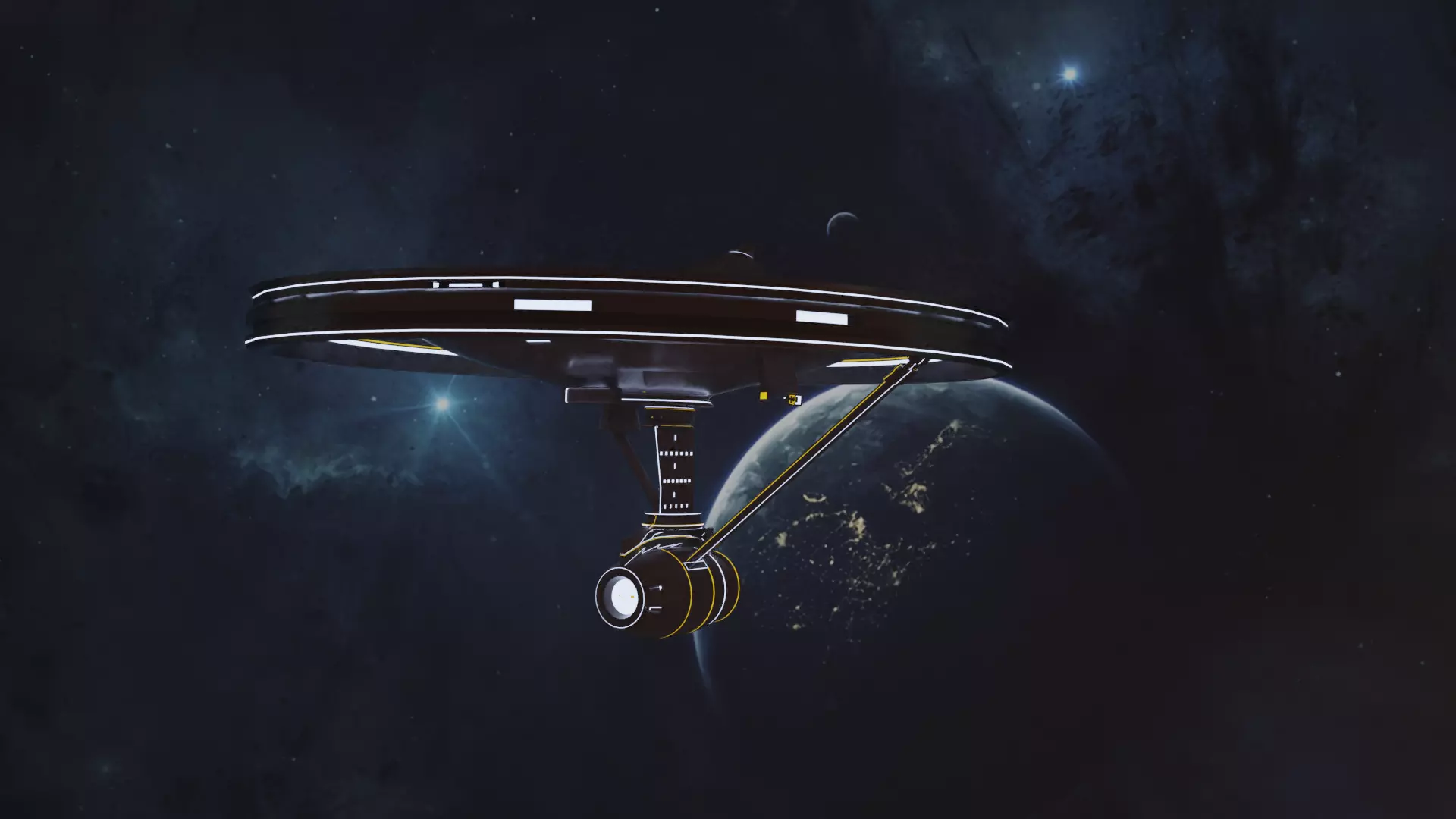 Circship star trek ship in space Free 3D model