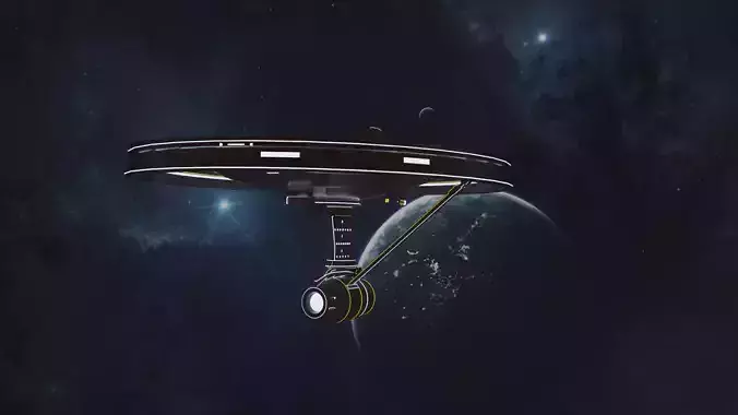 Circship star trek ship in space