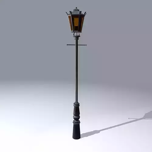 Antique Lamp Street Light  Low-poly 3D model