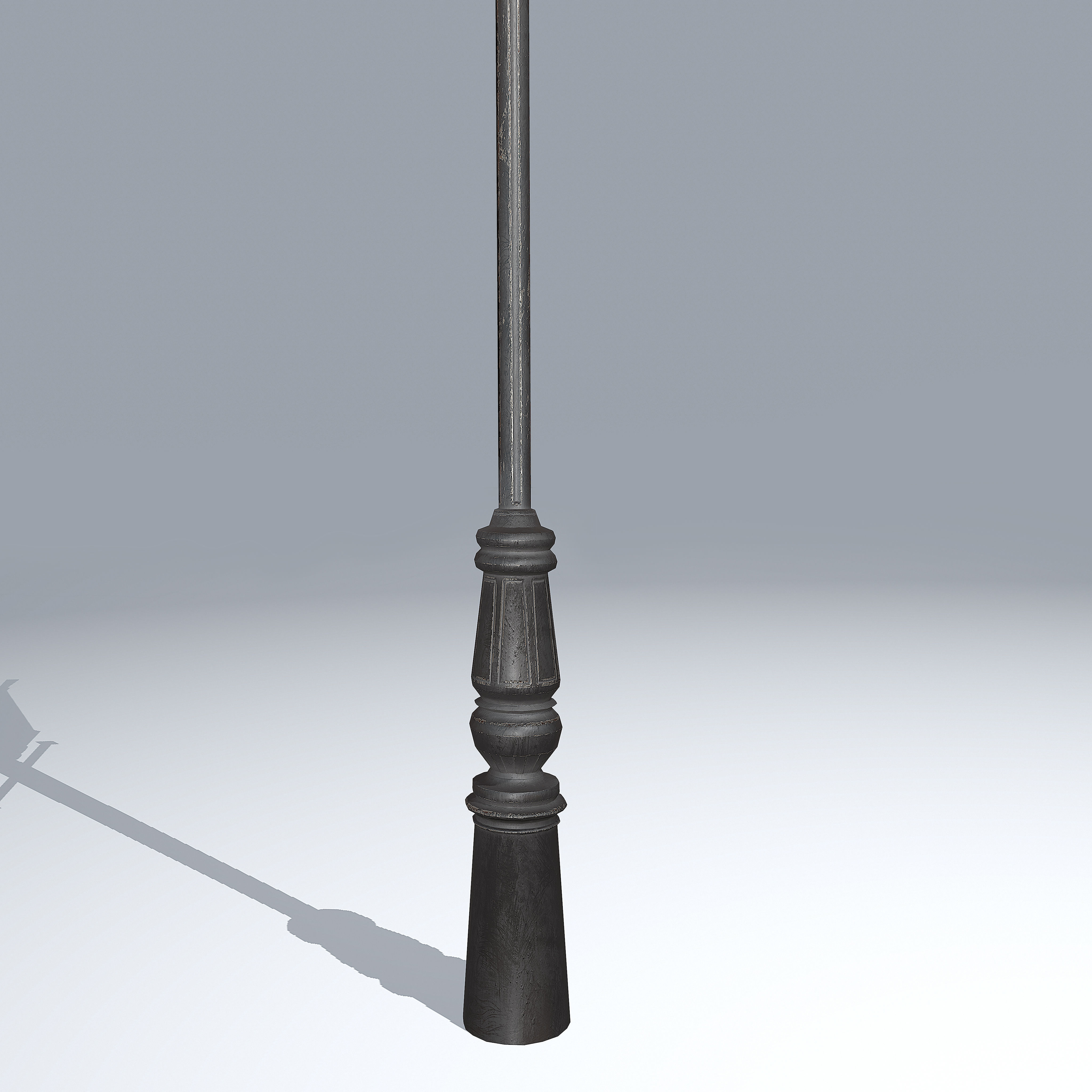 Antique Lamp Street Light  Low-poly 3D model_5